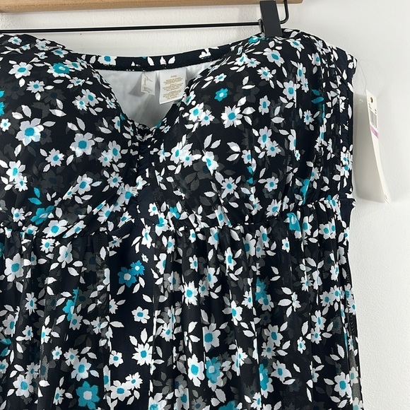 Anne Cole Beautiful Bunches Convertible Floral Tankini Swim Top Womens Size 22W - Picture 9 of 11